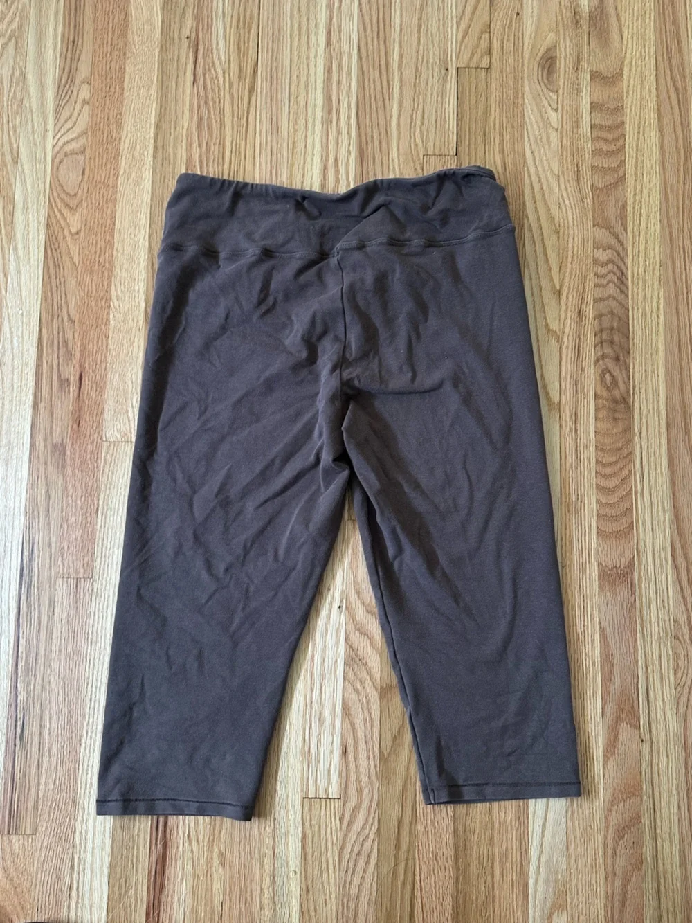 Skims Outdoor Basics Cotton Brown Capri Leggings
